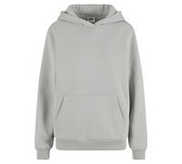 Kapuzensweatshirt URBAN CLASSICS "Urban Classics Ladies Fluffy Hoody", Damen, Gr. 5XL, lightasphalt, 70% Baumwolle, 30% Polyester, unifarben, Sweatshirts (28025819-5XL) lightasphalt