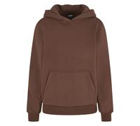 Kapuzensweatshirt URBAN CLASSICS "Urban Classics Ladies Fluffy Hoody", Damen, Gr. L, chocolatebraun, 70% Baumwolle, 30% Polyester, unifarben, Sweatshirts (56117824-L) chocolatebraun