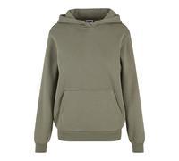 Kapuzensweatshirt URBAN CLASSICS "Urban Classics Ladies Fluffy Hoody", Damen, Gr. M, paleolive, 70% Baumwolle, 30% Polyester, unifarben, Sweatshirts (24328009-M) paleolive