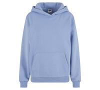 Kapuzensweatshirt URBAN CLASSICS "Urban Classics Ladies Fluffy Hoody", Damen, Gr. M, powderblau, 70% Baumwolle, 30% Polyester, unifarben, Sweatshirts (55644763-M) powderblau