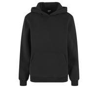 Kapuzensweatshirt URBAN CLASSICS "Urban Classics Ladies Fluffy Hoody", Damen, Gr. XL, schwarz, 70% Baumwolle, 30% Polyester, unifarben, Rundhals, Sweatshirts (77095800-XL) schwarz