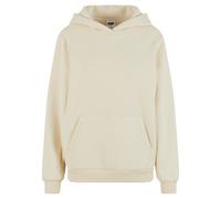 Kapuzensweatshirt URBAN CLASSICS "Urban Classics Ladies Fluffy Hoody", Damen, Gr. XXL, sandweiß, 70% Baumwolle, 30% Polyester, unifarben, Sweatshirts (90288148-XXL) sandweiß