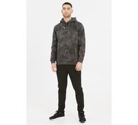 Kapuzensweatshirt VIRTUS "Callum", Herren, Gr. 3XL, grau (dunkelgrau), 45% Polyester, 35% Baumwolle, 20% Polyester, bedruckt, normal, ohne Ausschnitt, Sweatshirts, mit angesagtem Allover-Print (989789