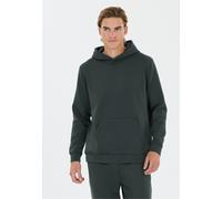 Kapuzensweatshirt VIRTUS "Taro V2", Herren, Gr. S, dunkelgrün, 78% Polyester, 17% Viskose, 5% Elasthan, unifarben, normal, ohne Ausschnitt, Sweatshirts, Komfort (14123437-S) dunkelgrün