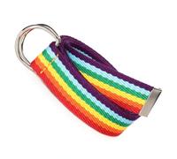 KAQNTUD Braided Rainbow Waist Chain Belt for Women Prom Banquet Club Party LGBTQ+ Rainbow Elegant Woven Casual Wear