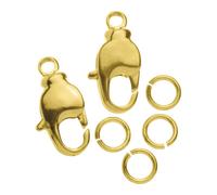 Karabiner gold 12 mm 2 Stück