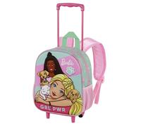Karactermania Barbie Pets-Kleiner 3D Rucksack mit Rädern, Rosa, 26 x 34 cm, Kapazität 7 L