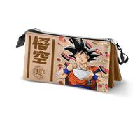 Karactermania Dragon Ball Goku Foodie-Dreifach Federmäppchen, Braun, 23 x 11 cm