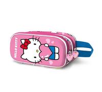 Karactermania Doppelfedermäppchen Hello Kitty Heart-3D Rosa 22 x 10 cm