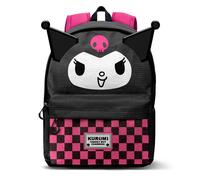 Sanrio Kuromi Chess-Fan HS Rucksack 2.2, Schwarz, 31 x 44 cm, Kapazität 24 L