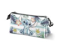 Disney Federmäppchen Lilo und Stitch Ocean – Dreifach, Blau, 23 x 11 cm