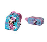 KARACTERMANIA Minnie Maus Big Smile Basic Rucksack + 3D Doppelfedermäppchen