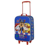 Karactermania Paw Patrol Cool-Soft 3D Trolley-Koffer, Blau, 17 x 33 x 52 cm, Kapazität 26 L
