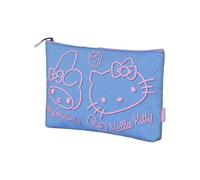 Karactermania Sanrio Hello Kitty Denim-Soleil Kosmetiktasche, Blau, 30 x 22 cm