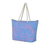 Karactermania Sanrio Hello Kitty Denim-Soleil Strandtasche, Blau, 52 x 37 cm
