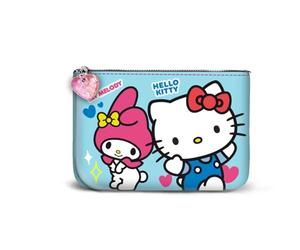 Karactermania Sanrio Hello Kitty Friendship-Kleines Quadratisches Geldbörse, Blau, 13 x 10 cm