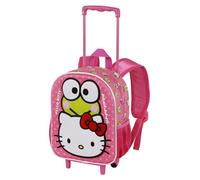 Karactermania Sanrio Hello Kitty Funny-Kleiner 3D Rucksack mit Rädern, Rosa, 26 x 34 cm, Kapazität 7 L