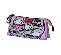 Karactermania Sanrio Hello Kitty Gashapon-Dreifach Federmäppchen, Rosa, 23 x 11 cm