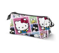 Karactermania – Dreifach-Federmäppchen – Sanrio Hello Kitty Panels – Mehrfarbig – 23 x 11 cm
