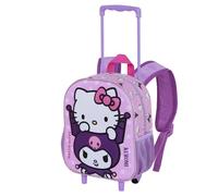 Karactermania Sanrio Hello Kitty Playful-Kleiner 3D Rucksack mit Rädern, Rosa, 26 x 34 cm, Kapazität 7 L