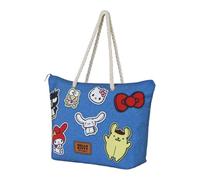 Karactermania Sanrio Hello Kitty Stickers-Soleil Strandtasche, Blau, 52 x 37 cm