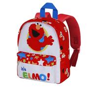Karactermania Sesamstraße Elmo Hello-Joy Kindergartenrucksack, Weiß, 22 x 27 cm, Kapazität 5 L