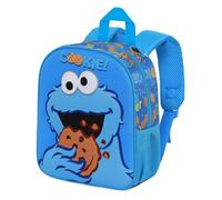 Karactermania Sesamstraße Krümelmonster Eat-Elite 3D Rucksack, Blau, 25 x 30 cm, Kapazität 7 L
