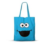 Karactermania Sesamstraße Krümelmonster Face-FAN Shopping Einkaufstasche, Blau, 33 x 40 cm