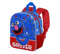 Karactermania Rucksack – Sesamstraße Supergrobi 2.0 Hello-Elite 3D, Blau, 25 x 30 cm, Kapazität 7 L