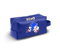 Karactermania Sonic The Hedgehog Action-Plus Brick Reise-Kulturbeutel, Blau, 27 x 13 cm