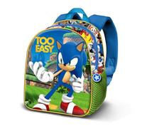 Karactermania Sonic The Hedgehog Easy-Elite 3D Rucksack, Blau, 25 x 30 cm, Kapazität 7 L