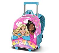 Barbie Rainbow-Kleiner 3D Rucksack mit Rädern, Rosa, 13 x 28 cm, Kapazität 12,5 L