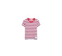 ARMEDANGELS Damen RIPP-T-Shirt aus Bio-Baumwoll Mix KARDAA Stripes Slim Fit Light Oatmilk-Mars Red-Dynamo Blue Xs
