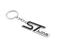 KardoL Auto Schlüsselanhänger Metall Kompatibel mit für Ford ST Line Fiesta Focus Mondeo Ecosport Kuga Puma Edge 2024 - Geschenk für Männer Frauen Autozubehör,S-C