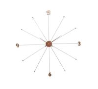KARE DESIGN Quarzwanduhr Like Umbrella Ø 100 cm Alu, Eisen, Stahl & Metall Gold