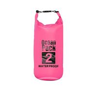 KARELLS Dry Bag wasserdichte Tasche, 2L Wasserdichter Drybag, Wasserfester Packsack mit Verstellbarer Schulterriemen, Wasserfester Beutel & Packsack, Ideal für Boot, Kajak, Angeln und Camping, Rosa