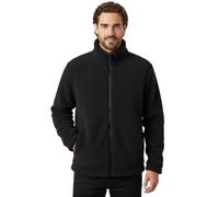 Karelpiù Herren-Sweatshirt aus Sherpa mit Reißverschluss, Thermojacke aus Teddy, Winter, Schwarz , M