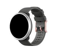 KAREN66 Silikon Armband 20mm Uhrenarmband Kompatibel mit Polar Ignite/Ignite 2/Ignite 3/Unite/Pacer/Pacer Pro Wechselarmbänder (Grey, One Size)