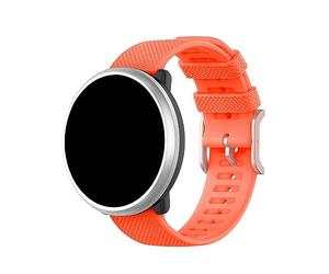 KAREN66 Silikon Armband 20mm Uhrenarmband Kompatibel mit Polar Ignite/Ignite 2/Ignite 3/Unite/Pacer/Pacer Pro Wechselarmbänder (Orange, One Size)