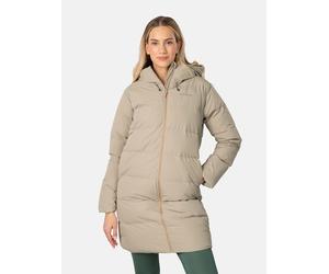 KARI TRAA Daunenmantel "Julia" in Taupe - Größe XS | Damenjacken