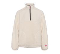 KARI TRAA Fleecepullover "Olivia" in Weiß - Größe S | Damenpullover