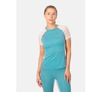 KARI TRAA Trainingsshirt "Alma" in Türkis - Größe L | Damen Outdoor Tops Shirts