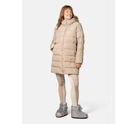 KARI TRAA Wintermantel "Linn" in Taupe - Größe L | Damenjacken