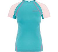 KARI TRAA Trainingsshirt "Alma" in Türkis - Größe L | Damen Outdoor Tops Shirts