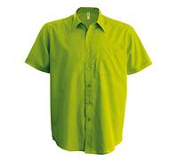 Kariban Ace - Herren-Kurzarmhemd - Burnt Lime, S, Herren