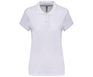 Kariban Cotton Classics-20.K242 Damen Piqué Polo Gr. M white