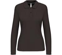 Kariban Damen Piqué Polo langarm K244 dark grey XL