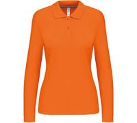 Kariban Damen Piqué Polo langarm K244 orange L