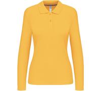 Kariban Damen Piqué Polo langarm K244 yellow XL