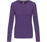 Kariban Damen T-Shirt langarm K383 purple XL